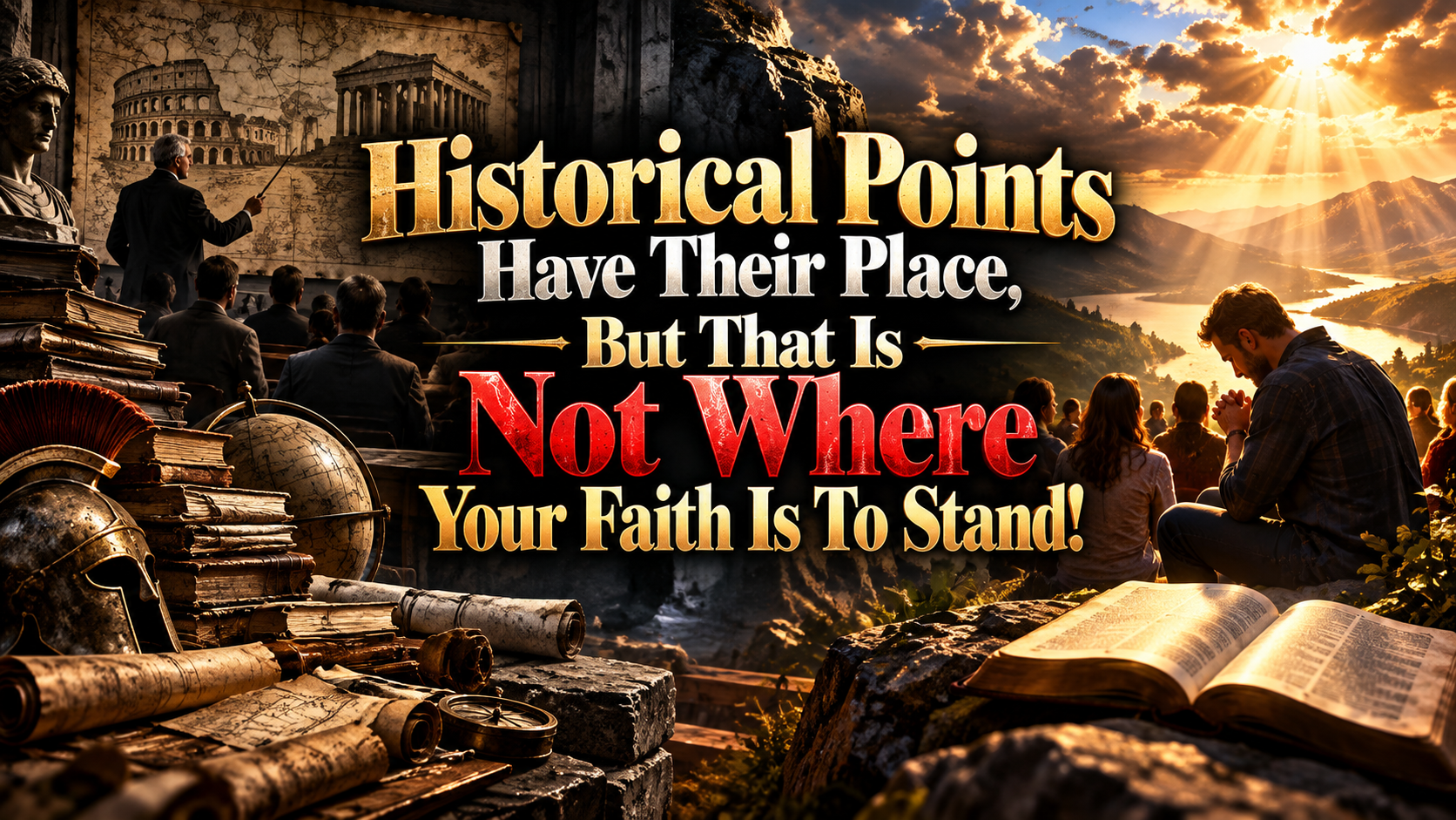 Historical Points Have Their Place, But That Is Not Where Your Faith Is To Stand!