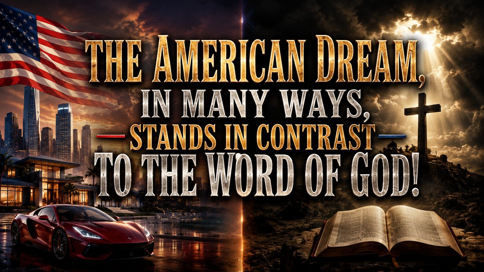 The American Dream, in Many Ways, Stands in Contrast to the Word of God!