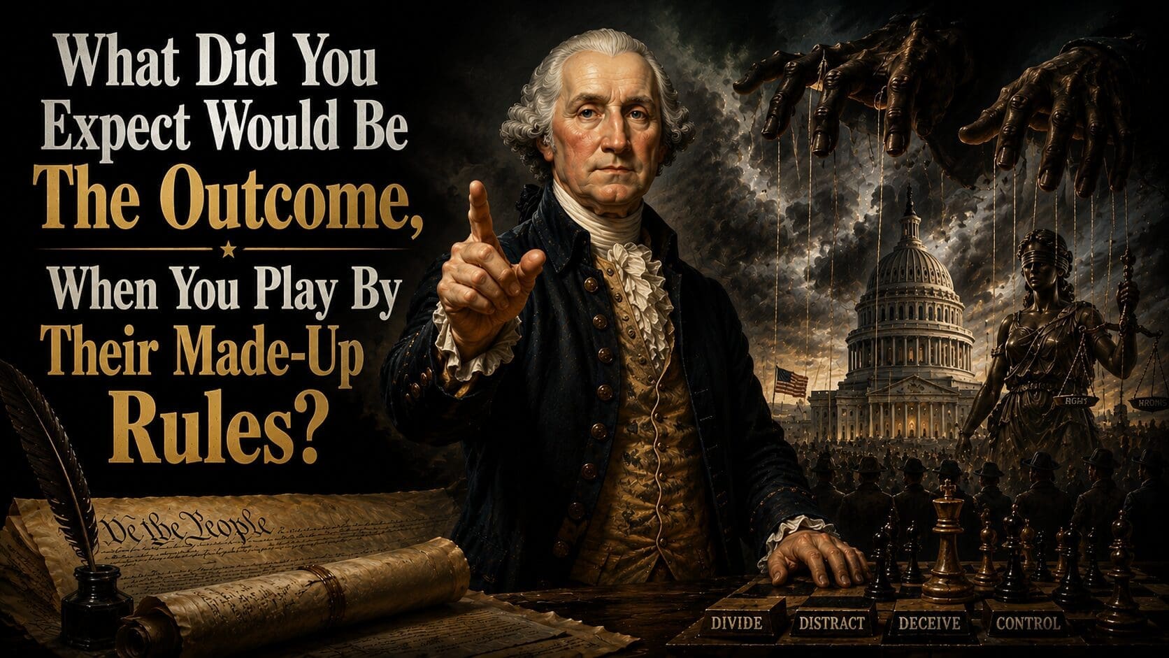 What Did You Expect Would Be The Outcome When You Play By Their Made-Up Rules?