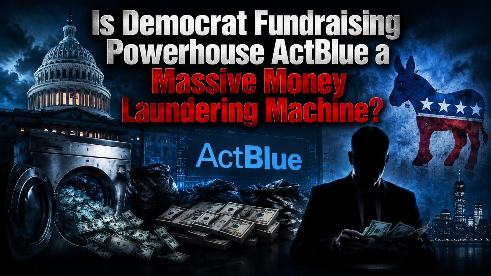 Is Democrat Fundraising Powerhouse ActBlue a Massive Money Laundering Machine?