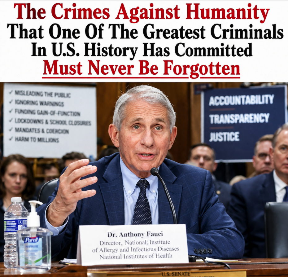 The Crimes Against Humanity That One Of The Greatest Criminals In U.S. History Has Committed Must Never Be Forgotten