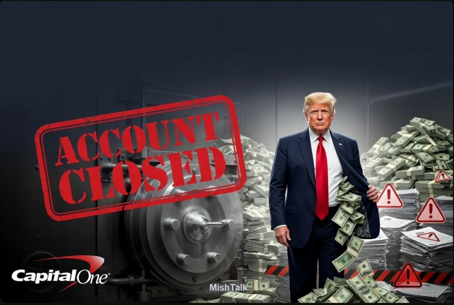 Capital One Closed Trump's Accounts For Suspicion Of Money Laundering
