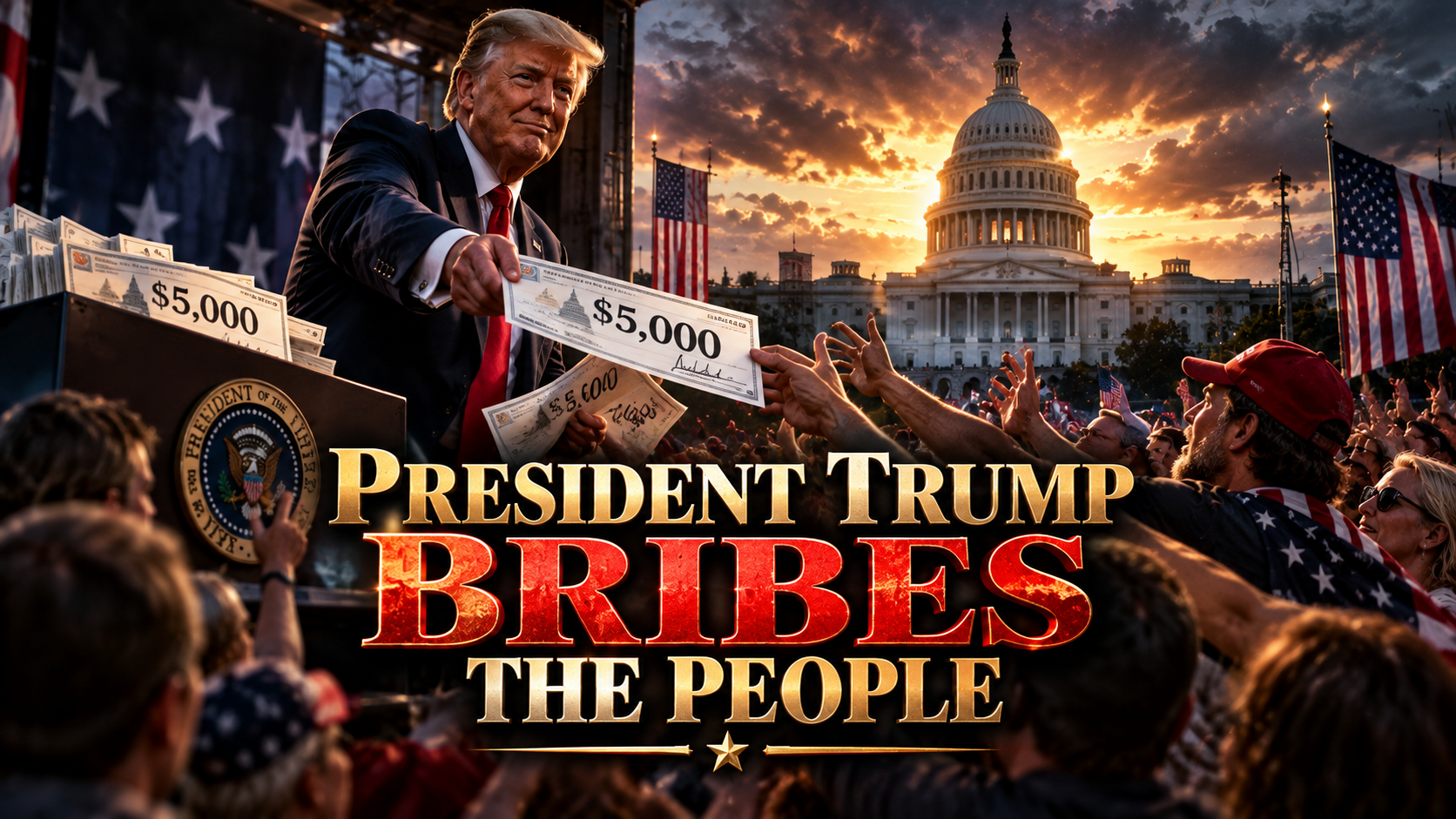 President Trump Bribes The People