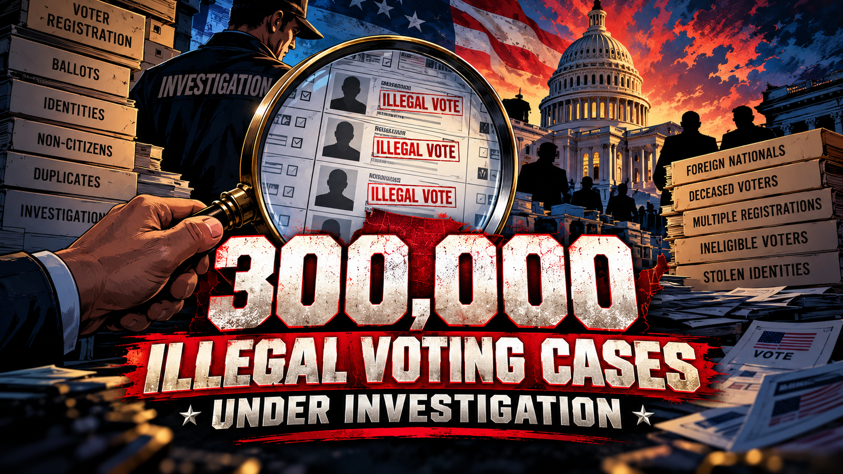 300,000 Illegal Voting Cases Under Investigation
