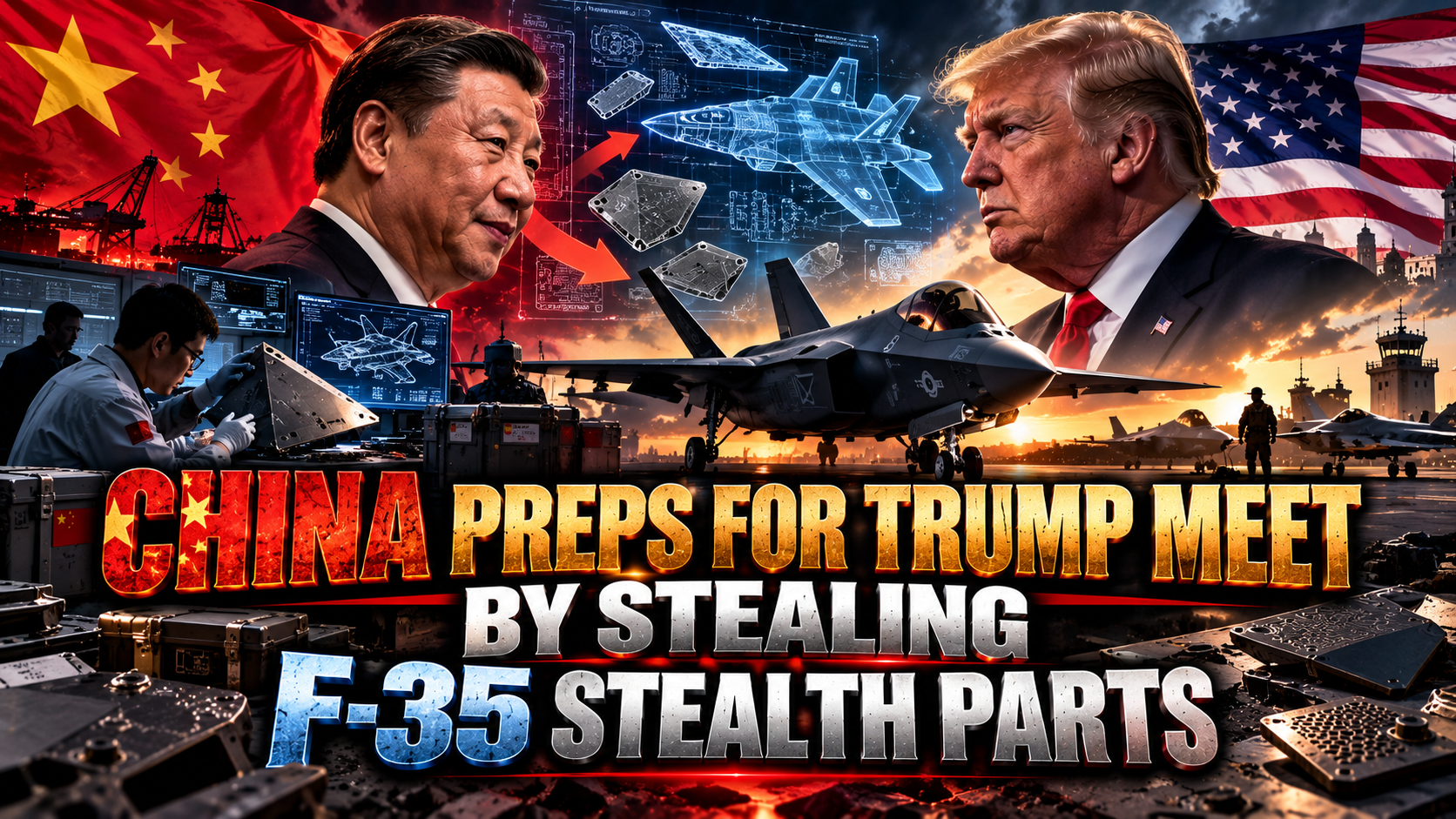 China Preps for Trump Meet By Stealing F-35 Stealth Parts