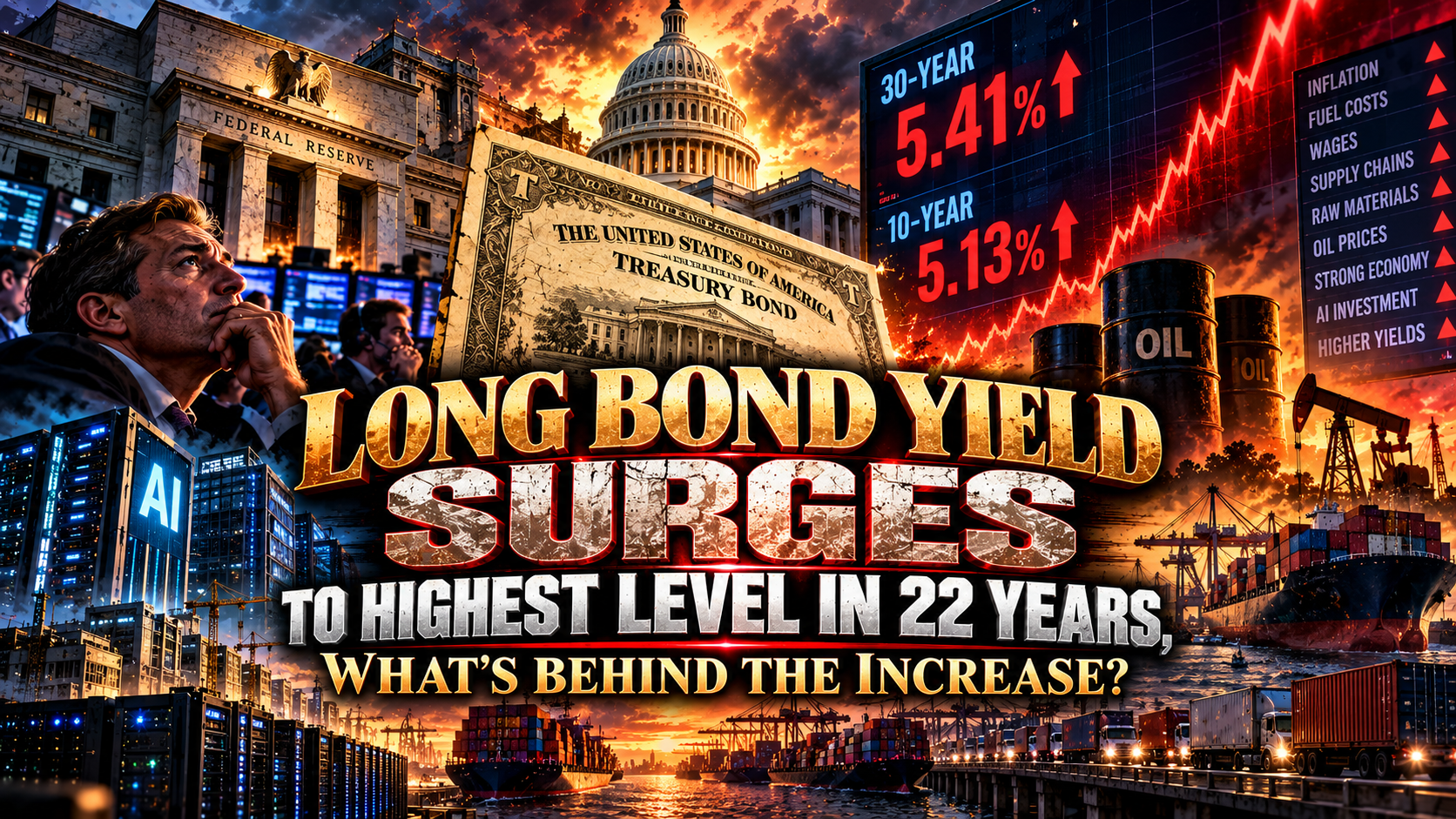Long Bond Yield Surges to Highest Level in 22 Years, What’s Behind the Increase?