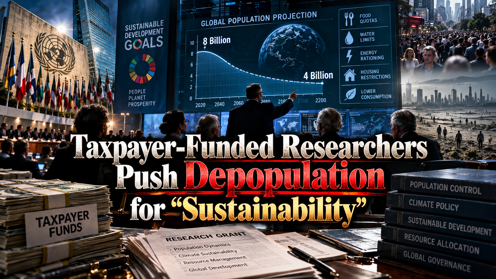 Taxpayer-Funded Researchers Push Depopulation for “Sustainability” (Video)