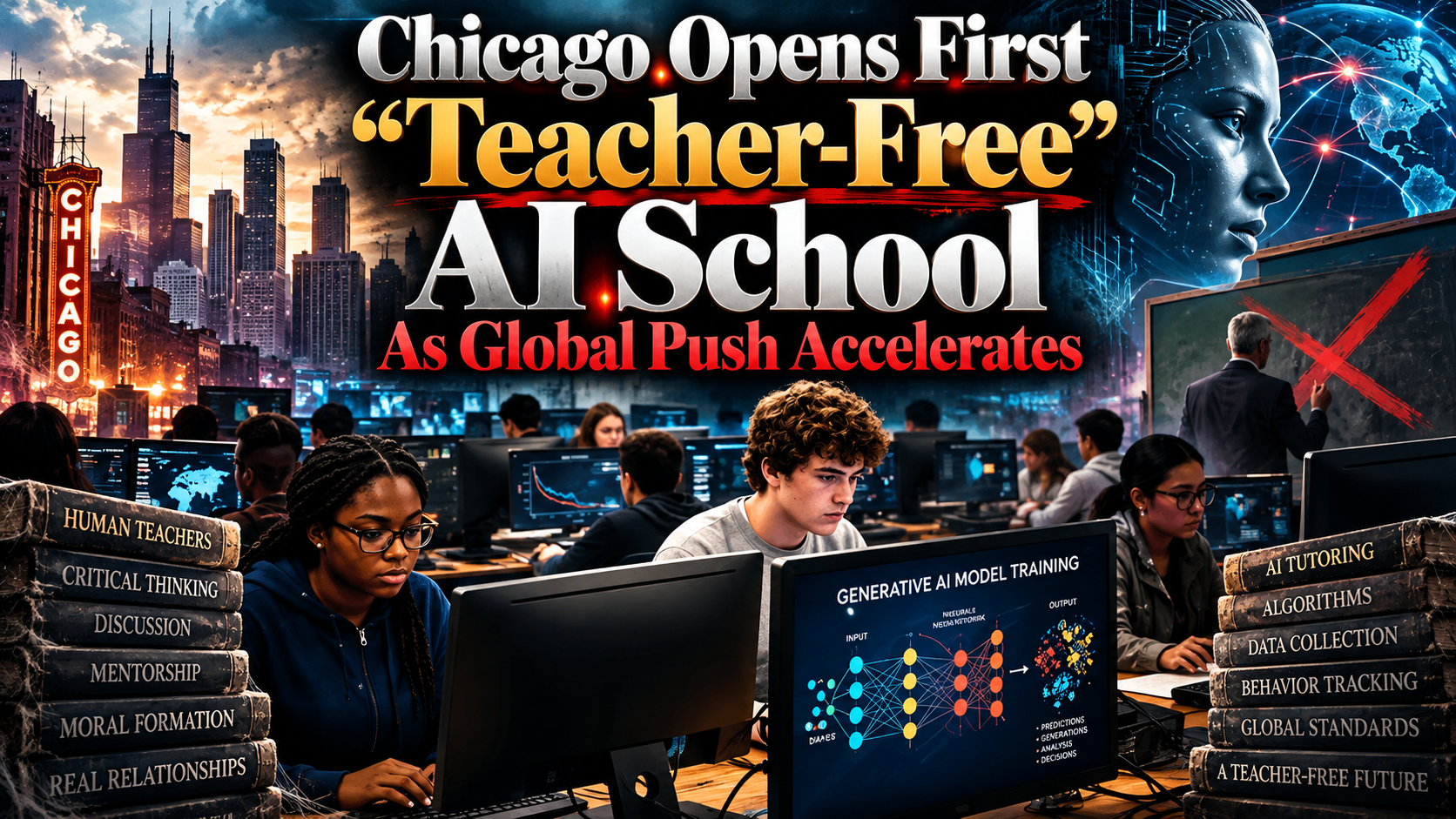 Chicago Opens First “Teacher-Free” AI School As Global Push Accelerates