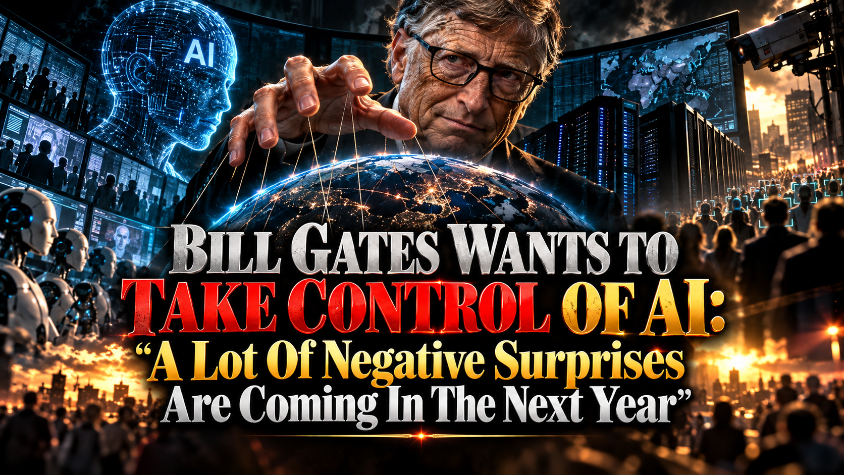 Bill Gates Wants To Take Control Of AI: “A Lot Of Negative Surprises” Are Coming In The Next Year