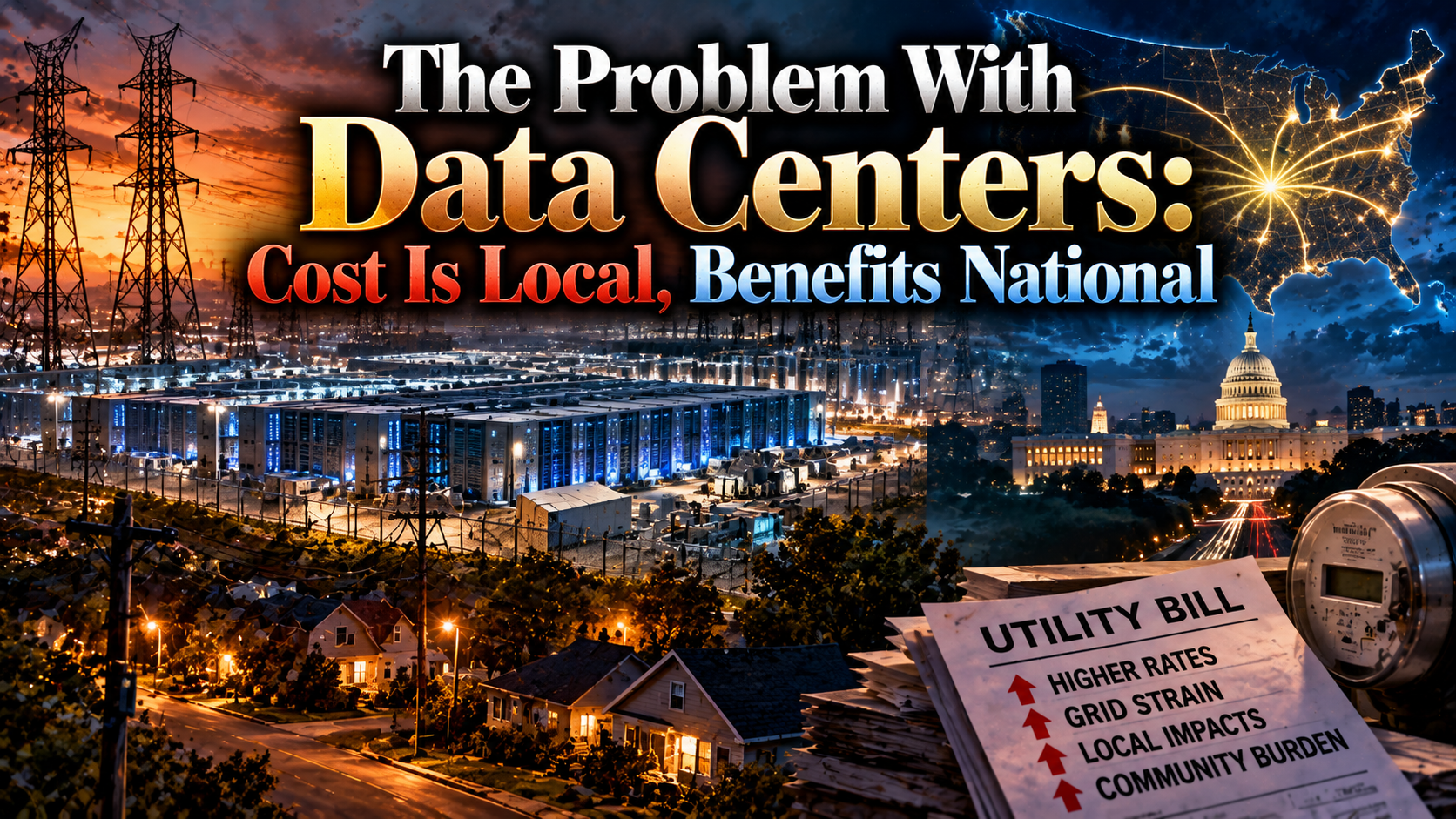 The Problem With Data Centers: Cost Is Local, Benefits National