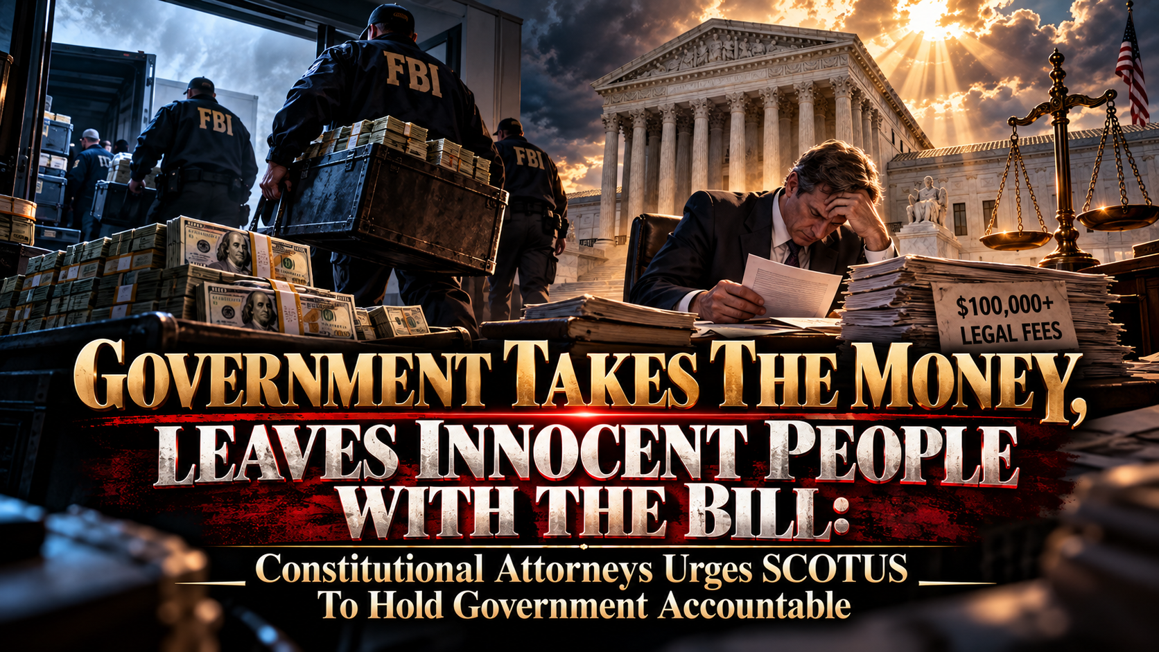 Government Takes The Money, Leaves Innocent People With The Bill: Constitutional Attorneys Urges SCOTUS To Hold Government Accountable