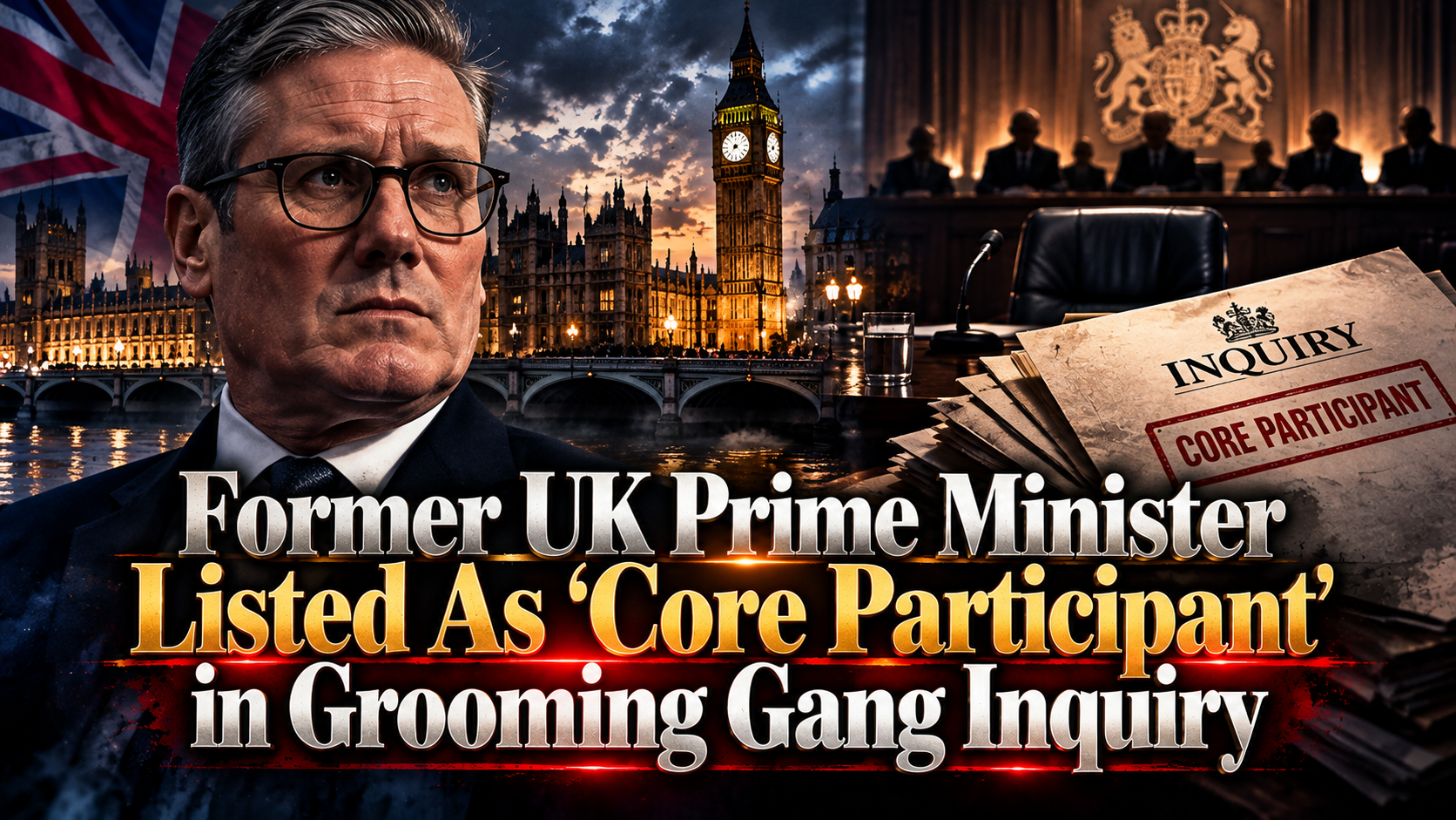 Former UK Prime Minister Listed As ‘Core Participant’ in Grooming Gang Inquiry
