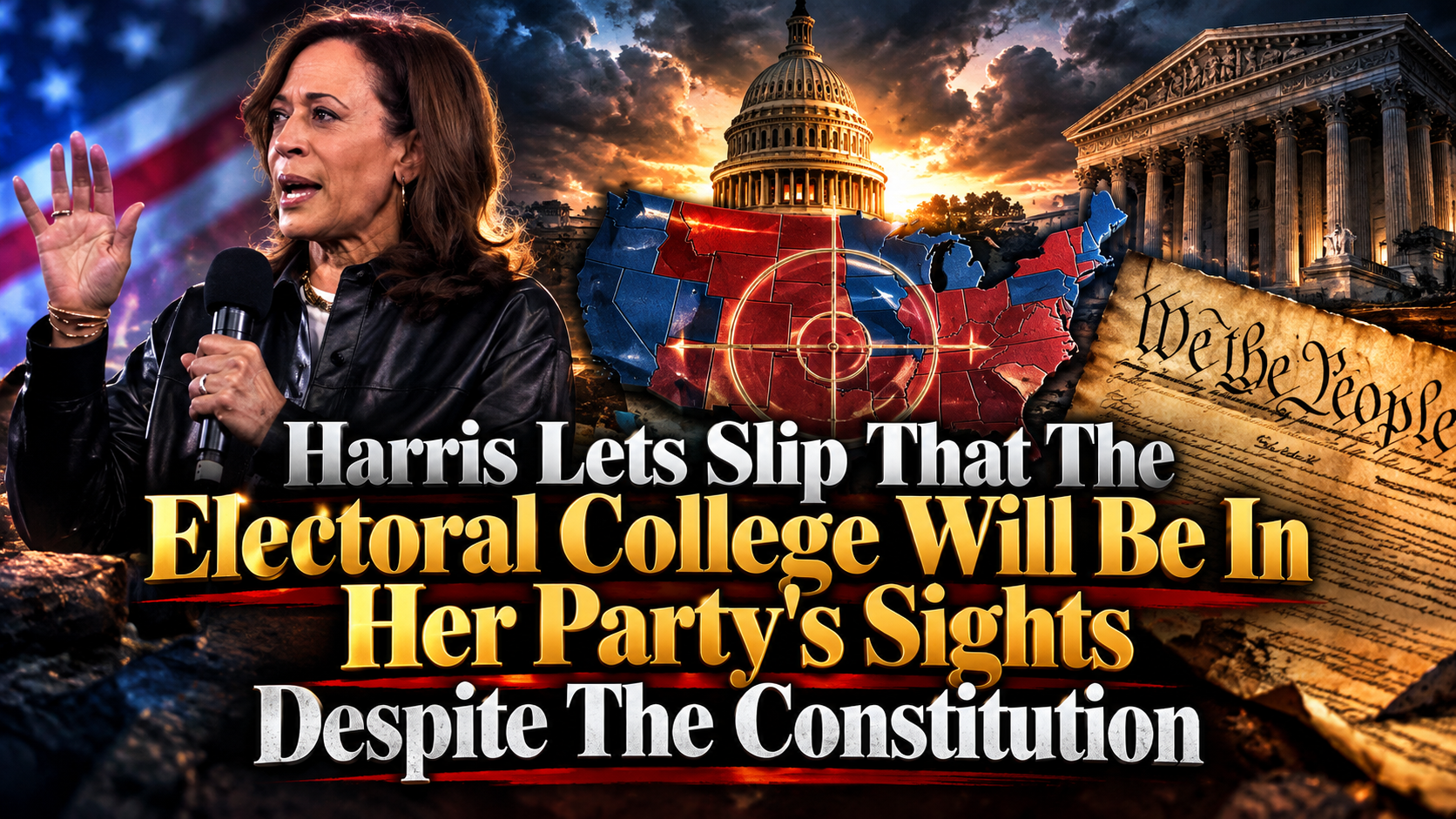 Harris Lets Slip That The Electoral College Will Be In Her Party’s Sights Despite The Constitution