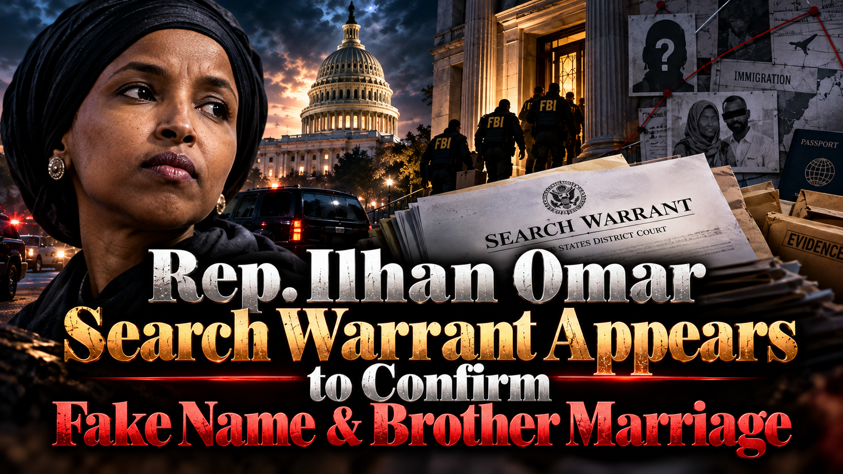 Rep. Ilhan Omar Search Warrant Appears to Confirm Fake Name & Brother Marriage