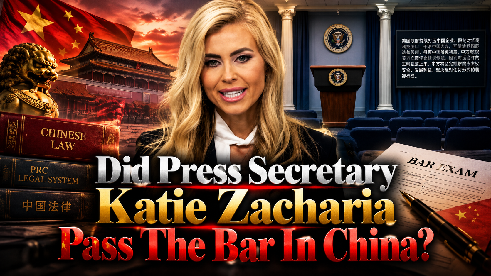 Did Press Secretary Katie Zacharia Pass The Bar In China?