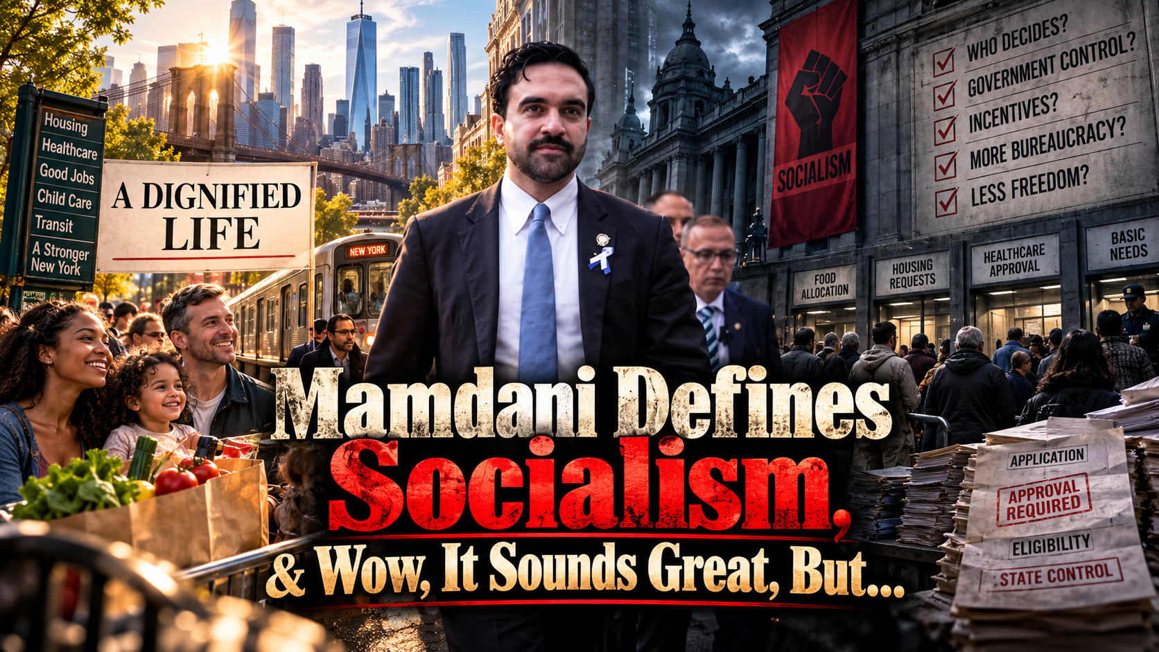 Mamdani Defines Socialism, & Wow, It Sounds Great, But…