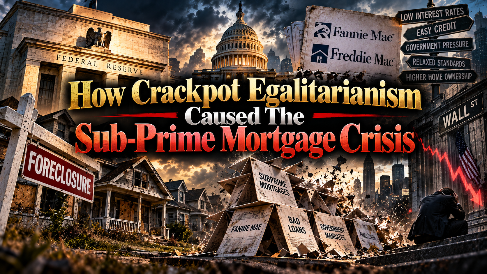How Crackpot Egalitarianism Caused The Sub-Prime Mortgage Crisis