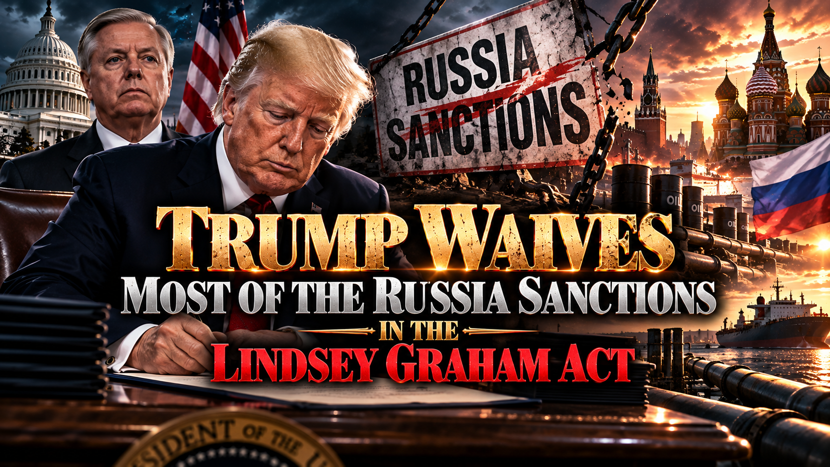 Trump Waives Most of the Russia Sanctions in the Lindsey Graham Act
