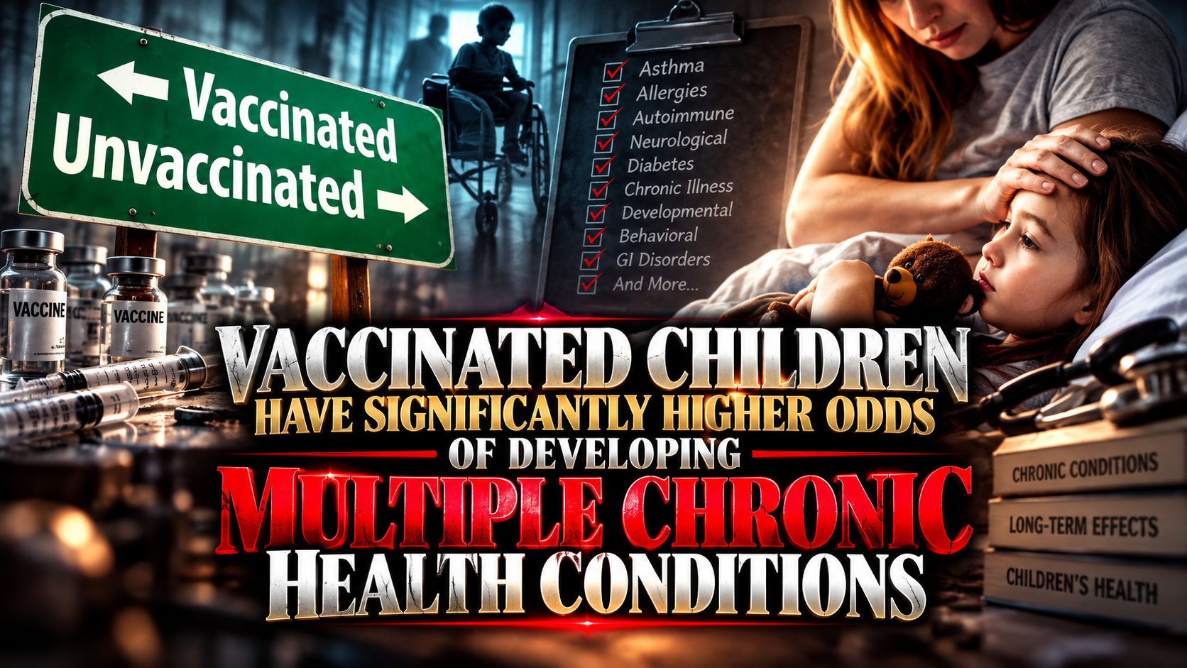 Vaccinated Children Have Significantly Higher Odds Of Developing Multiple Chronic Health Conditions